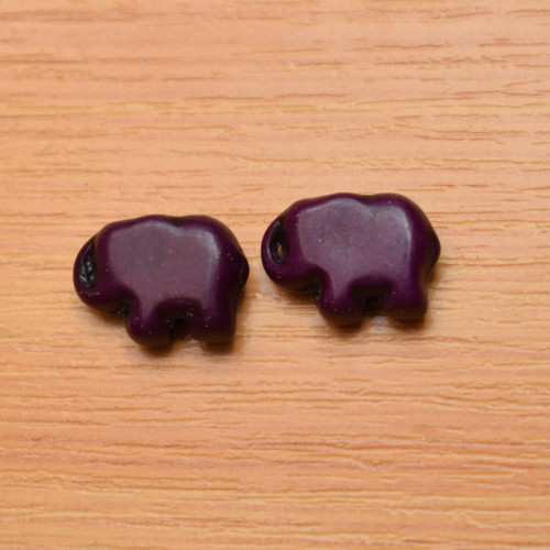 Tyrkenitový slon - 15 x 11mm