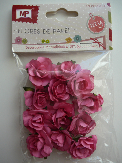 Papírové růžičky 12 ks - 3 cm — foto 1