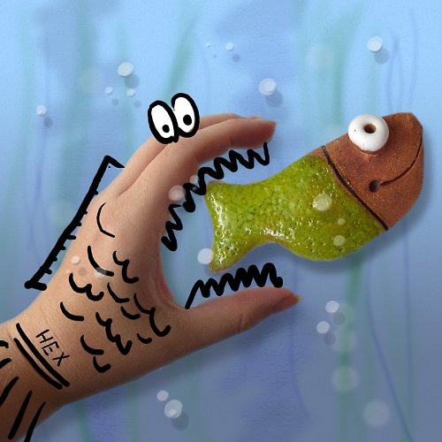 Fish II. - green — foto 1