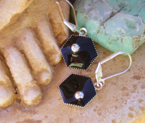 Black resin - Černostříbrné - šestiúhel — foto 1