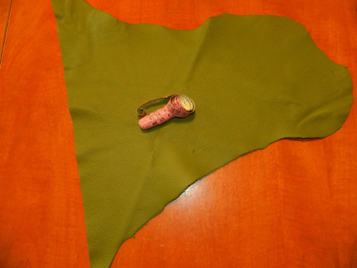 Výseková kůže - ARMY (khaki) — foto 1