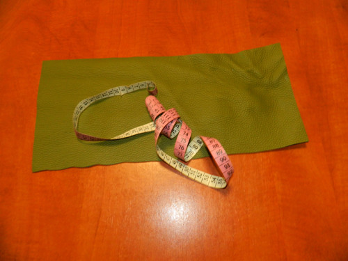 Výseková kůže - ARMY (khaki) — foto 1