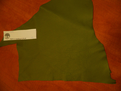 Výseková kůže - ARMY (khaki) — foto 1