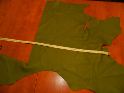 Výseková kůže - ARMY (khaki) — foto 1