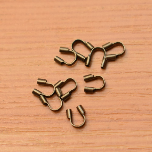 Podkůvka - starobronz - 4x5 mm - 20 kusů