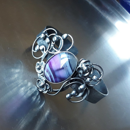Violet Dream - náramek (achát) — foto 1