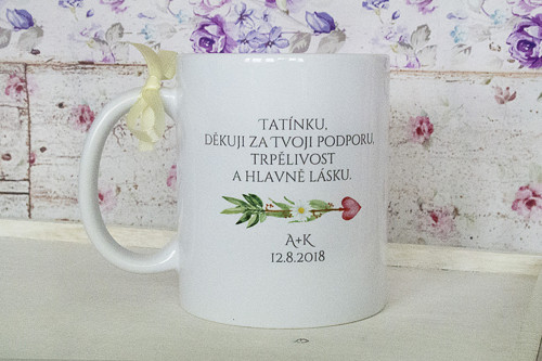 Hrnek pro tatínka kopretina