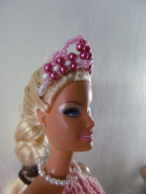 Čelenka pro Barbie - růžová — foto 1