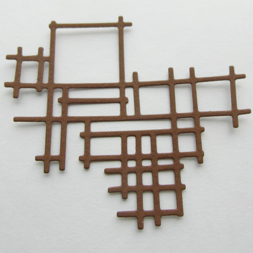 Papírový výsek - geometrický