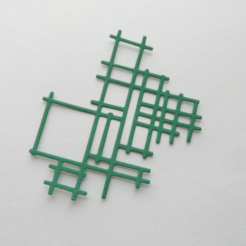 Papírový výsek - geometrický