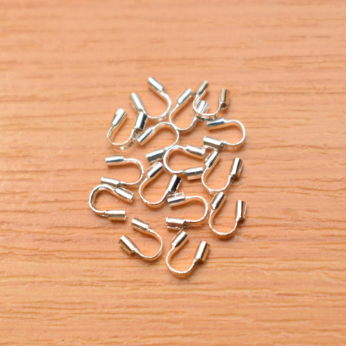 Podkůvka - stříbrná - 4x5 mm - 20 kusů