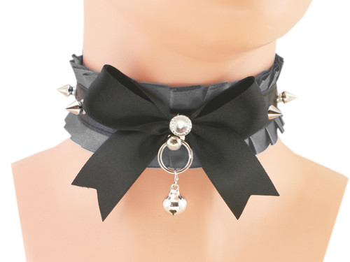 Kitten play collar, bdsm obojek saténový obojek 19