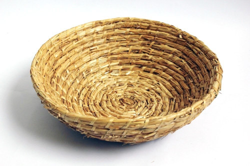 Ošatka ze slámy - kulatá