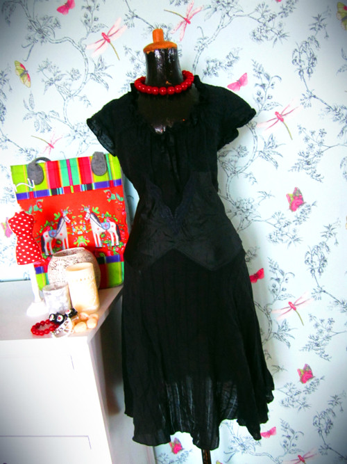 Black dress Mexico inspired — foto 1
