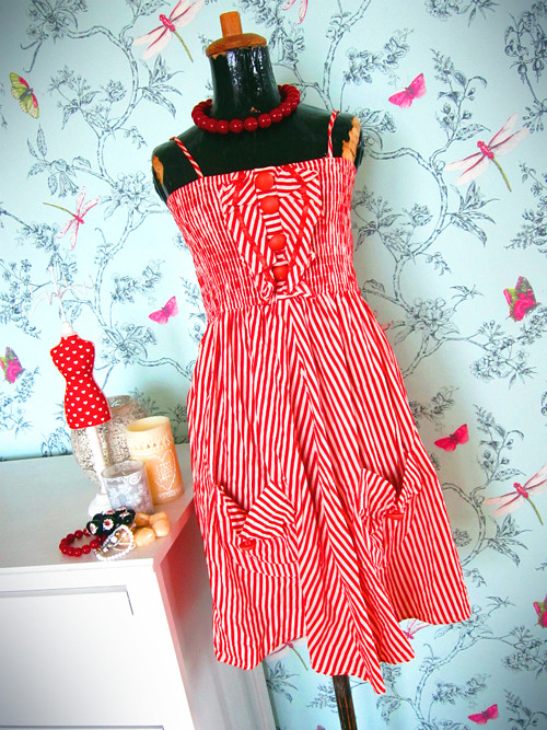 Šatečky red&white sailor — foto 1