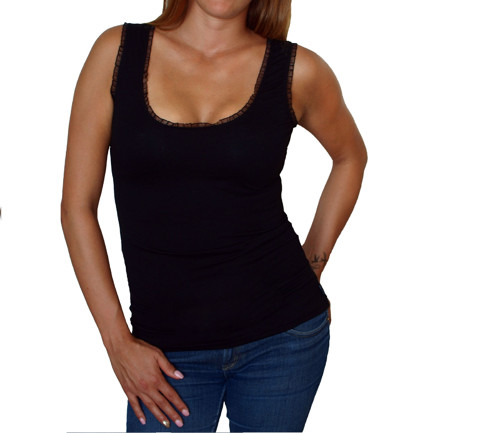 Dámské Tílko Barrsa Summer Lady Lace - Black