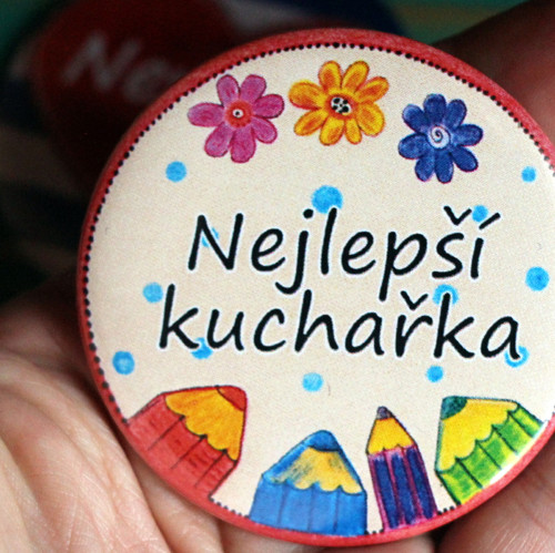 Odznáček VELKÝ 6 cm pro kuchařku