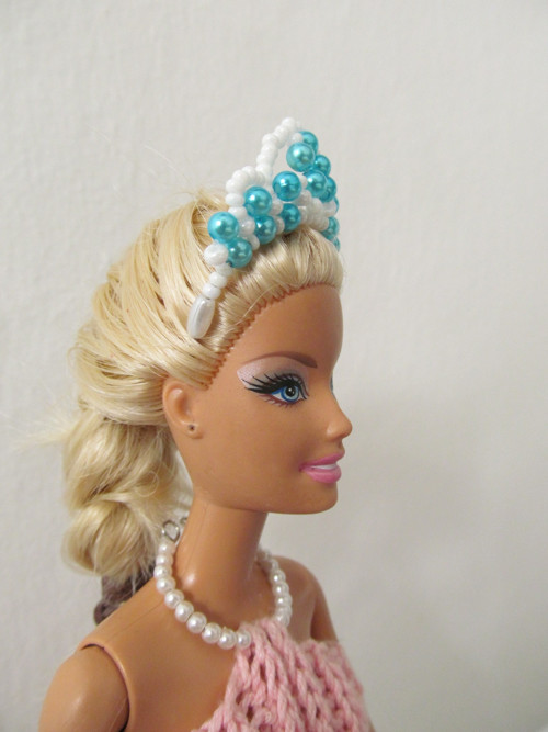 Čelenka pro Barbie - azurová — foto 1