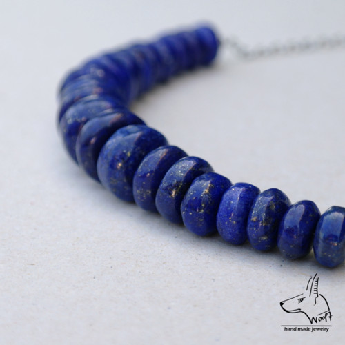 Lazhvard (lapis lazuli) - modrý náhrdelník — foto 1