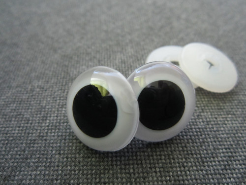 Bezpečnostní oči, bílá barva, 20mm