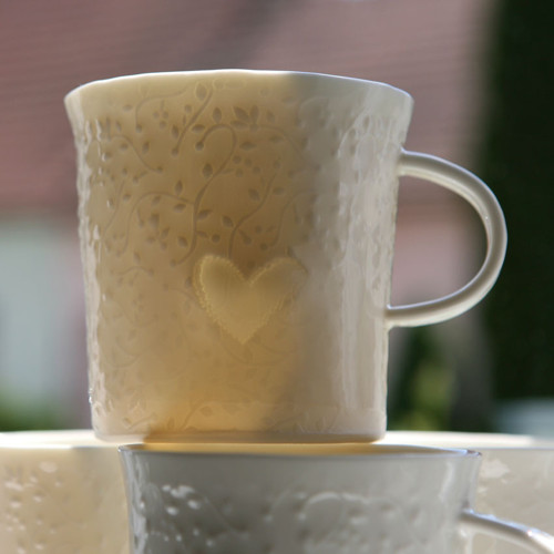 Srdcový se sluncem ...hrníček (porcelán) — foto 1