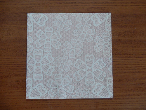 Ubrousek na decoupage - něžná krajka