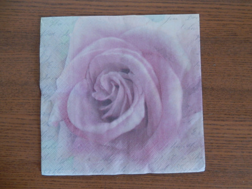 Ubrousek na decoupage - květ růže