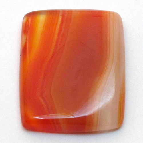 Kabošon oranžový botswana achát obdélník 24mm