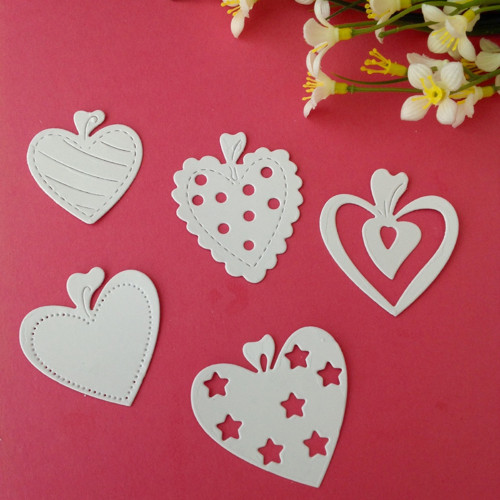 Dekorace 5 ks,4,5 x 4,3cm,barva dle přání (výsek)