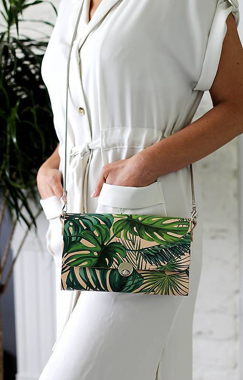 Kabelka s retiazkou CLUTCH TROPICAL N.1
