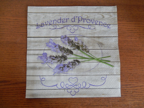 Ubrousek na decoupage - levandule z Provance — foto 1