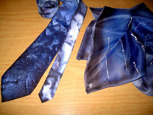 Hedvábná kravata - Manolo — foto 1