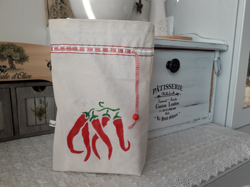 Látkový pytlík - Chilli papričky I — foto 1