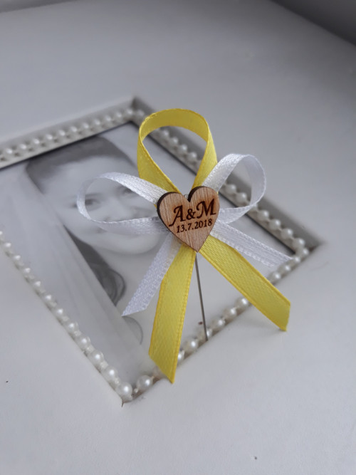 Vývazek dvoubarevný s monogramy — foto 1