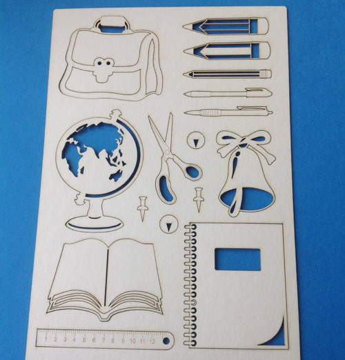 Dekorace 16 ks, chipboard (CHD 102)