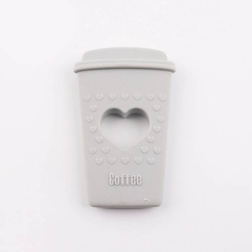 Kousátko silikonové COFFEE (1ks) - light grey — foto 1