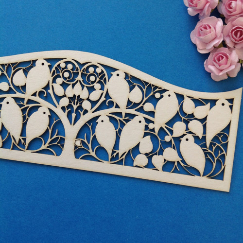 Dekorace velká 6,4 x 17,2 cm , chipboard (CHP 25)