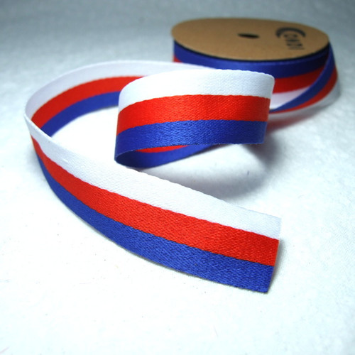 Stuha trikolora, š. 2 cm, 1 m — foto 1