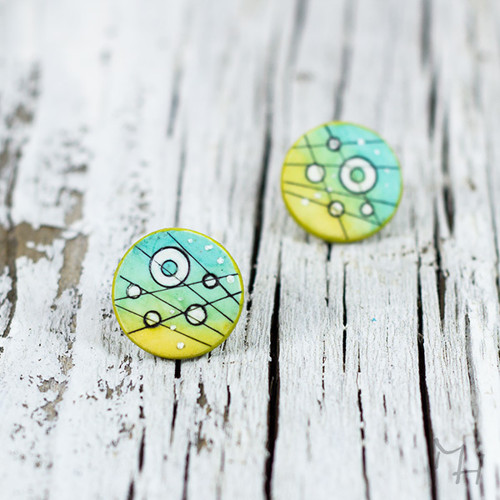 Žlutoazurové bublinky — foto 1