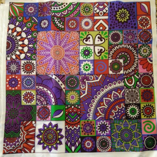 Bavlněná látka - panel 35 x 35 cm