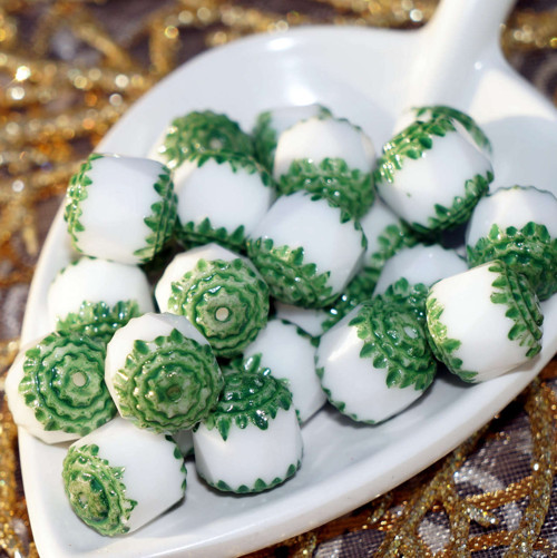 Korálky Cathedral z českého skla, kulaté, — foto 1