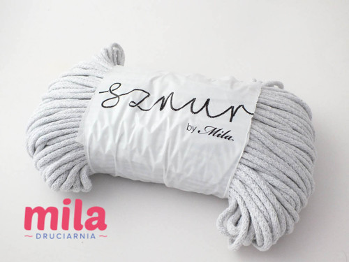 Bavlněné šňůry Mila 3 mm světle šedá — foto 1
