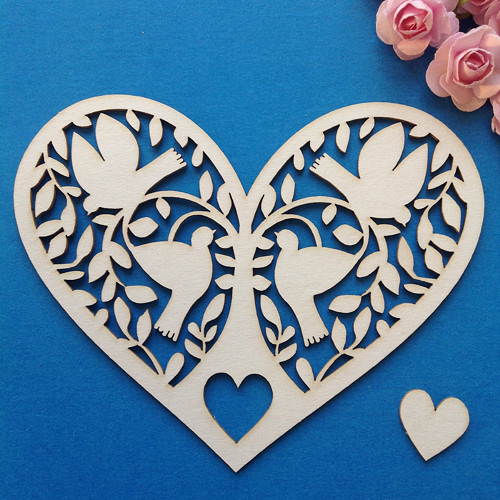 Dekorace 10,6 x 8,5 cm ,chipboard (CHS 19)