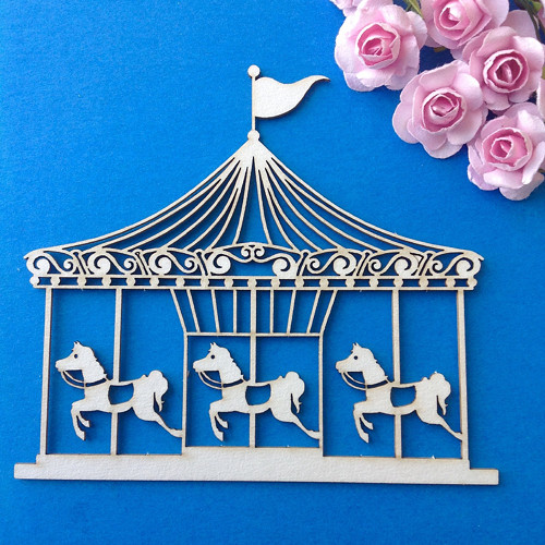 Dekorace 9,4 x 8,4 cm ,chipboard