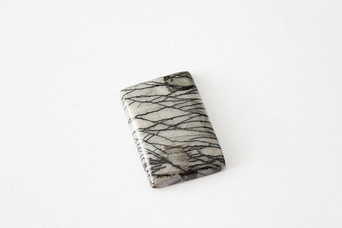 Jaspis - kabošon - 20x29 mm — foto 1