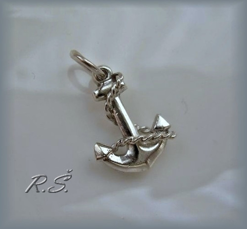 Kotvička se stáčeným lanem 15 x 10 mm ruční práce