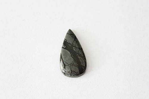 Jaspis - kabošon - 15x30 mm — foto 1