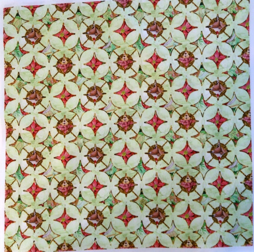 Bavlněná látka - panel 35 x 35 cm