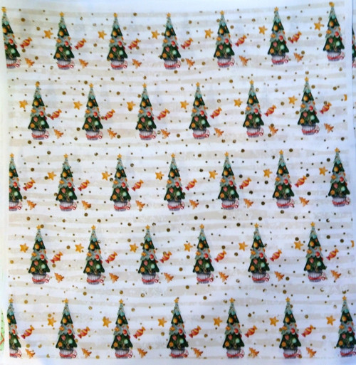 Bavlněná látka - panel 35 x 35 cm