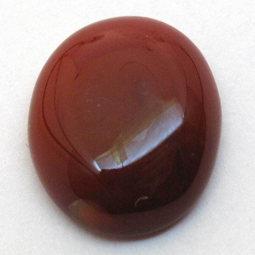 Kabošon červený onyx ovál 18mm